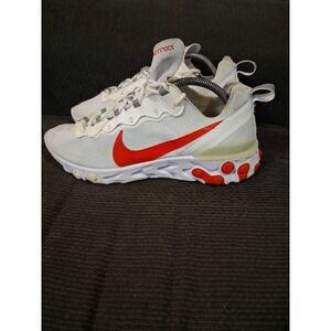 Nike React Element 87 Sail Light Bone Rush Orange BQ6167-102 Mens 10